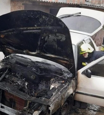 В Оржеві загорівся автомобіль під час руху