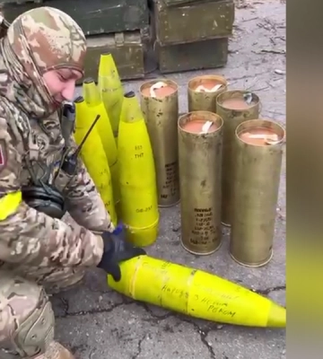 На фронте впервые замечены 152-мм боеприпасы украинского производства 