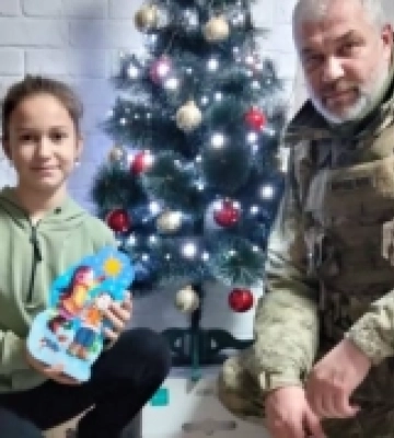 Прикордонники привітали з новим роком дітлахів з Херсонщини