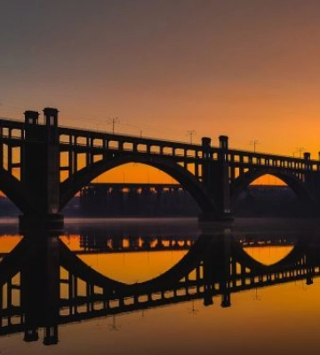 Як виглядає урочище в Запоріжжі на заході сонця - фото