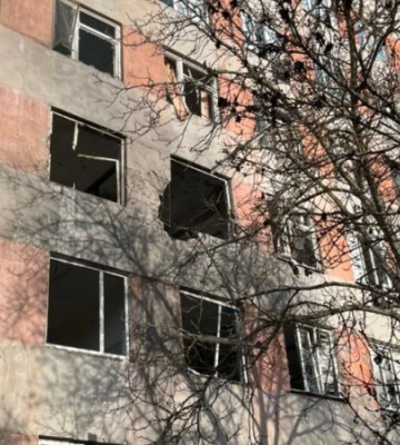 Новорічний обстріл: влада Херсонщини показала результати обстрілу дитячої обласної лікарні росіянами