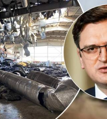 Кулеба запросив на знищену  арену у Дружківці всіх, хто за участь росіян у спортивних змаганнях
