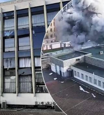 Палац «Україна» опублікував відео моменту удару російської ракети 31 грудня