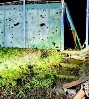 Враг ночью выпустил с десяток снарядов по Никополю