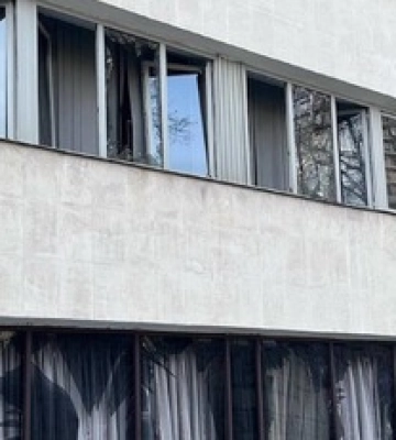 В сети опубликовали момент взрыва возле дворца &quot;Украина&quot; в Киеве
