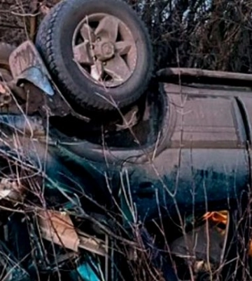 Поблизу Абазівки перекинулась автівка