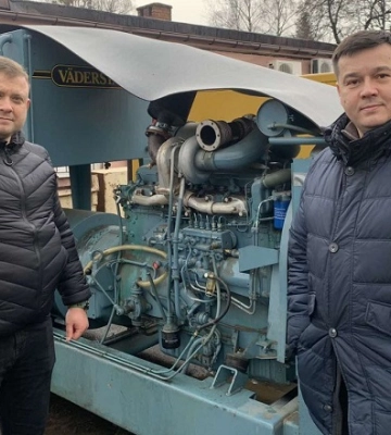 Шведський фермер передав рівненській лікарні потужний генератор