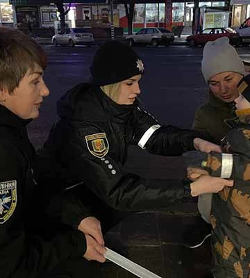 На Полтавщині триває акція «Будь помітним у темряві» (ФОТО)
