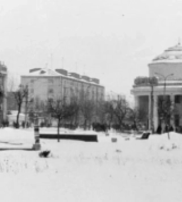 Зимовий Звягель на фотографіях вісімдесятих років минулого століття