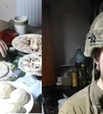 Рівненський військовий розкачує тісто для піци боєприпасом (ВІДЕО)