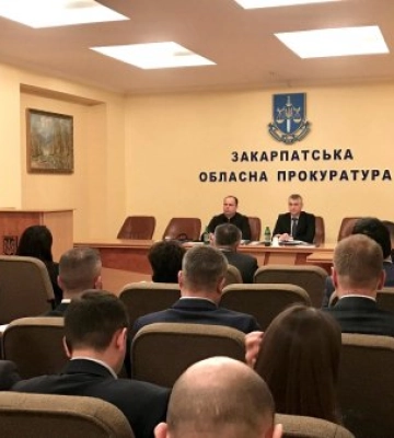 Заступник Генпрокурора Ігор Мустеца провів координаційну нараду з керівництвом правоохоронних органів Закарпаття
