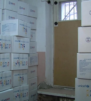 У Рівному дітям-переселенцям надають гуманітарну допомогу (ВІДЕО)