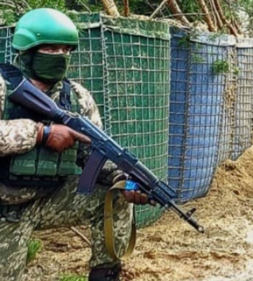Оборонці Києва на півночі тренуються знищувати ворожі колони