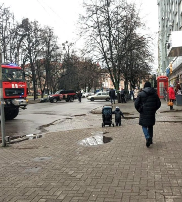 У центрі Полтави горів супермаркет