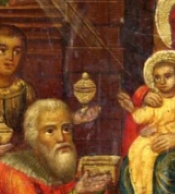 Різдво: оригінальне трактування традиційного сюжету на іконі ХІХ століття