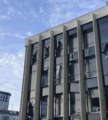 Як триває відновлення будівель у Києві, пошкоджених ракетами 31 грудня