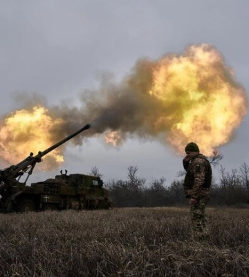 Карта боевых действий в Украине 10 января