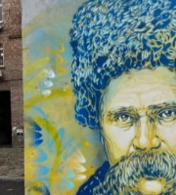 Вуличний художник з Франції створив графіті в Бучі, Гостомелі та Києві 