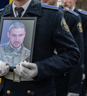 У Києві попрощалися із загиблим на фронті нацгвардійцем Станіславом Парталою