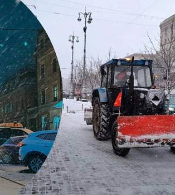 В Киеве ночью прогнозируют мощный снегопад и понижение температуры: на улицах – спецтехника