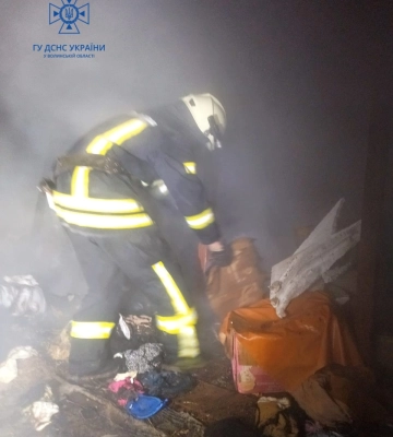 У Луцькому районі з пожежі врятували жінку