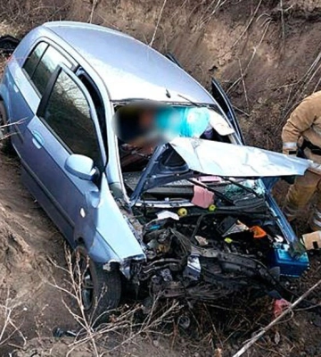 У ДТП на Полтавщині злетів у кювет легковик «Hyundai Getz»: загинули водій та пасажирка