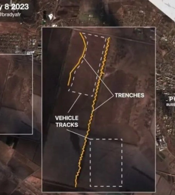 Російські терористи риють окопи в Запорізькій області (ФОТО) Російські терористи риють окопи в Запорізькій області (ФОТО)