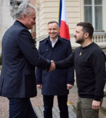 Зеленський у Львові зустрівся із президентами Польщі й Литви