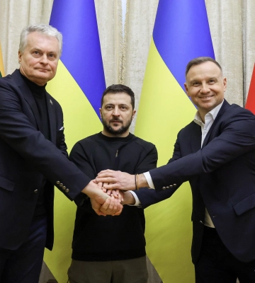 Лідери Литви та Польщі без публічних анонсів прибули до Львова та підписали декларацію президентів Люблінського трикутника