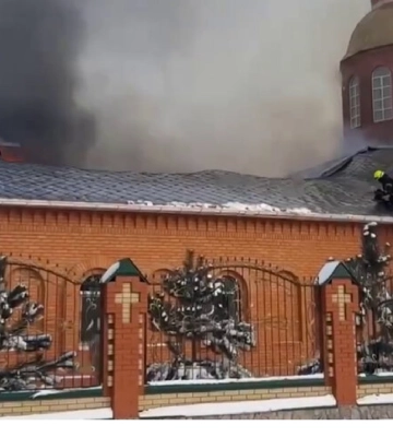 Росіяни заявили про пожежу в храмі на Волині з «релігійних мотивів»