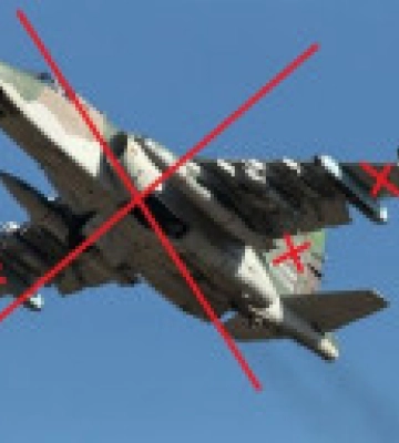 На сході "відмінусували" російський штурмовик Су-25