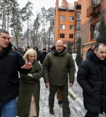 Шмыгаль с чиновниками посетил Ирпень