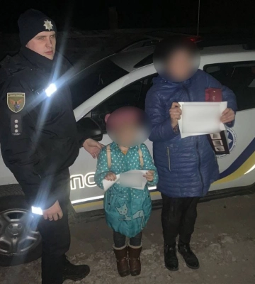 На Роменщині поліцейські оперативно розшукали безвісти зниклу 6-річну дівчинку та її маму