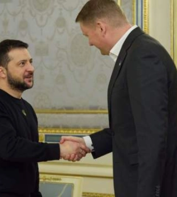 Зеленський зустрівся зі спікером парламенту Латвії