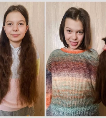 Дівчинка на Дубенщині обрізала косу, щоб допомогти ЗСУ (ФОТО)