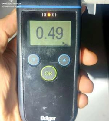 Цьогоріч закарпатські патрульні виявили 55 водіїв у стані сп’яніння