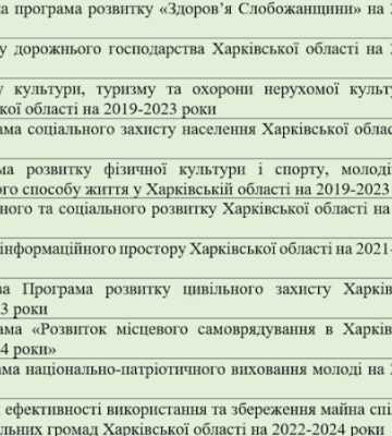 Бюджетні пріоритети: на які програми розвитку закладені кошти в Харківському обласному бюджеті на 2023 рік
