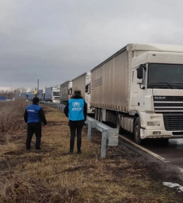 Во время &quot;перемирия&quot; оккупанты обстреляли гуманитарную миссию ООН в Запорожской области