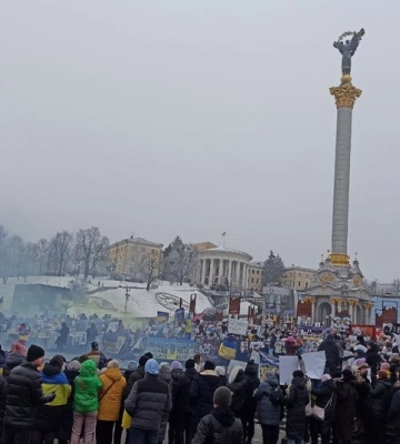 В Киеве родные пленных военнослужащих организовали акцию протеста (ФОТО)