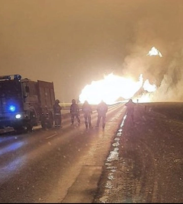 У Литві стався вибух та пожежа на газопроводі, що йде до Латвії