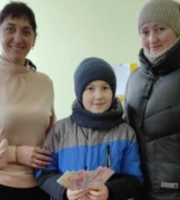 Корчанин Марк Осипчук передав на потреби ЗСУ заколядовані кошти