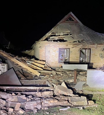 Росіяни вночі обстріляли Нікопольщину з важкої артилерії (ФОТО)