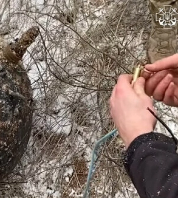 На Одещині на узбережжя винесло протикорабельну міну. Військові її підірвали. ВIДЕО