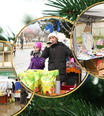 У Виноградові біля &quot;народної&quot; ялинки відбулись новорічні заходи для малечі та благодійний ярмарок на підтримку ЗСУ (ФОТО)