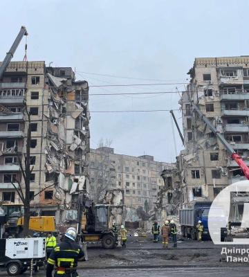 Знову зросла кількість загиблих через ракетний удар по багатоповерхівці Дніпра