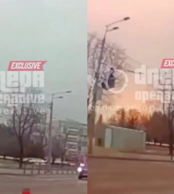 Трагедія у Дніпрі. Відео моменту влучання ракети в будинок