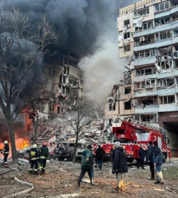 Британская разведка сообщила, чем Россия атаковала Днепр