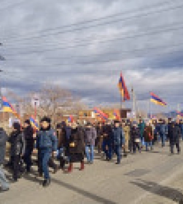 В Армении на акции протеста у российской военной базы задержаны сто человек