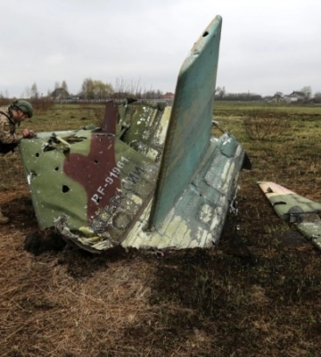 Українські захисники в районі Бахмута збили російський літак