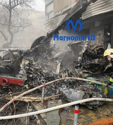 В Броварах — взрыв, горит детсад: Упал вертолет